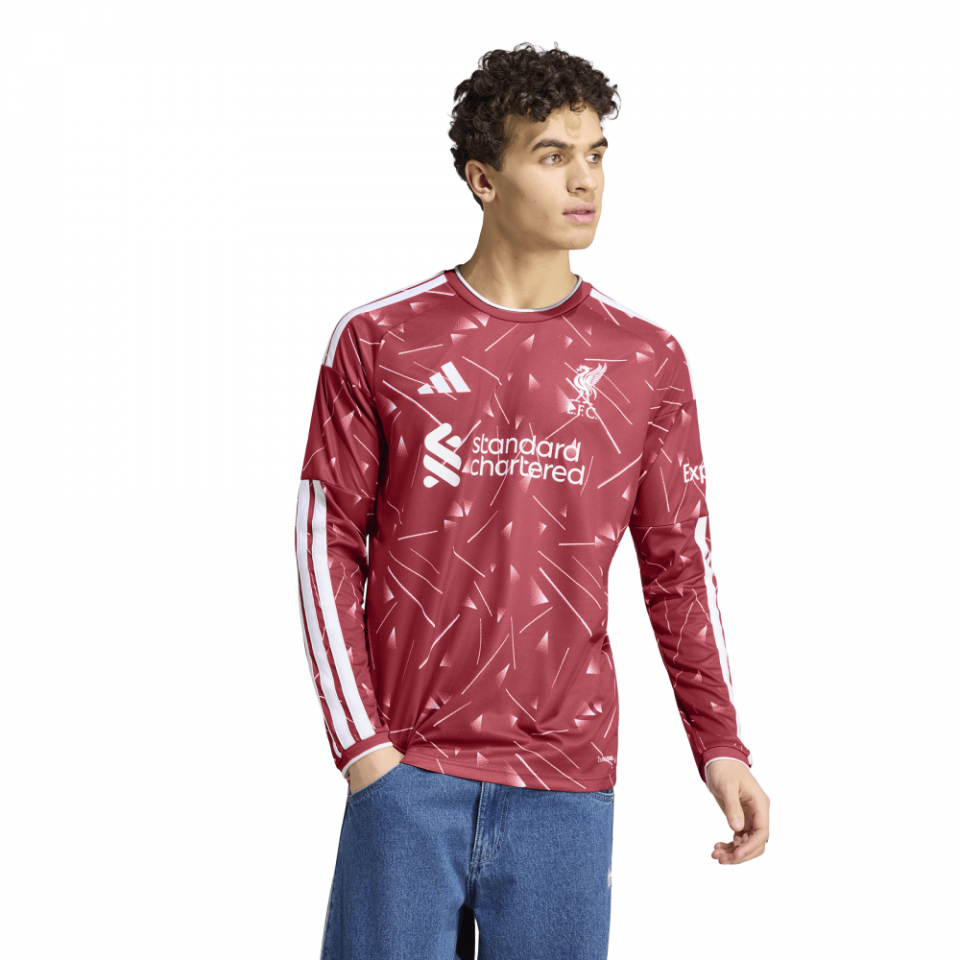 adidas Liverpool FC 2026/27 Men's Long Sleeve Home Jersey